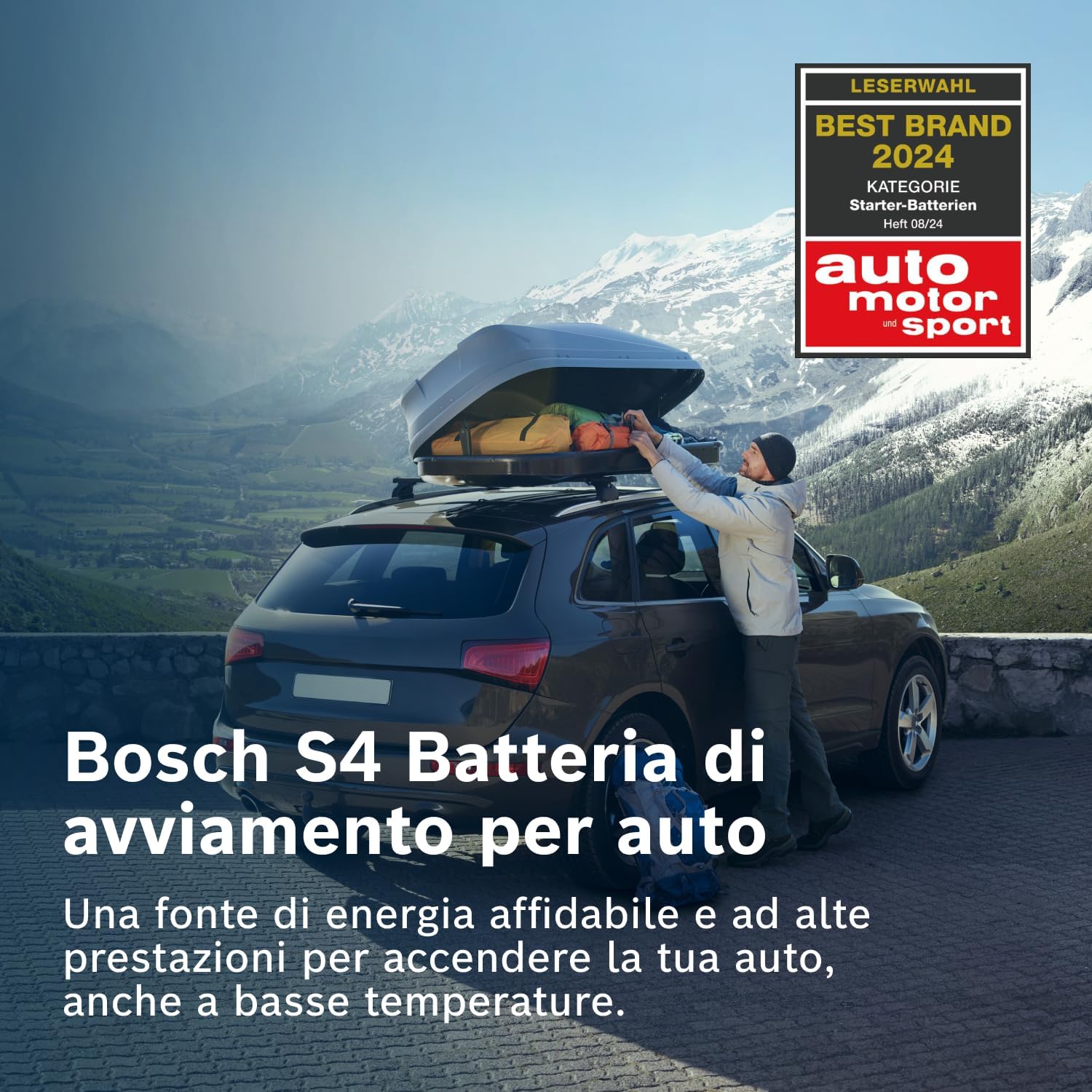 Bosch 0092S40080 Batteria Avviamento, 17,5 x 19 x 27,8 cm