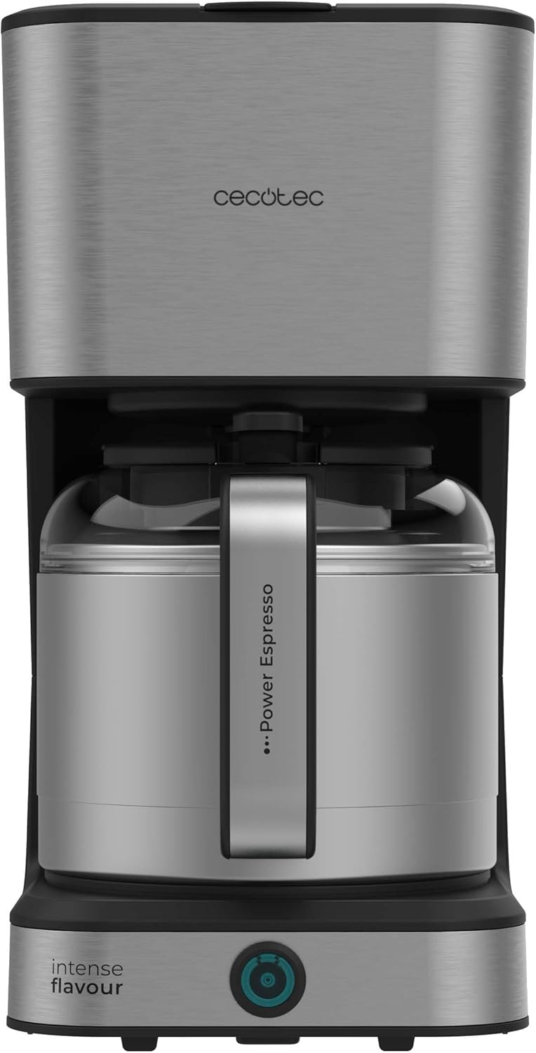 Cecotec Macchina da caffè a goccia Coffee 56 Time, 800W, Programma il tuo caffè, Schermo LCD, Beccuccio antigoccia, Capacità 1,3L, 12 tazze, Spegnimento automatico, Serbatoio con finestra