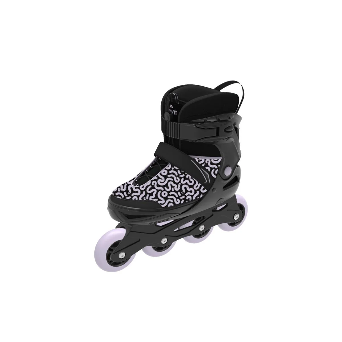CRIVIT Jeugd-softboot-inline skates, verstelbaar (zwart/paars) - B-keus goed