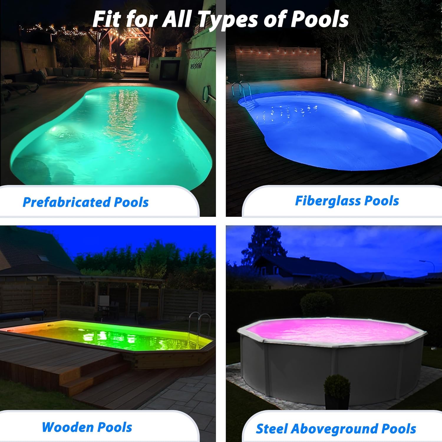 LyLmLe LED Poolscheinwerfer mit Außengewinde 2