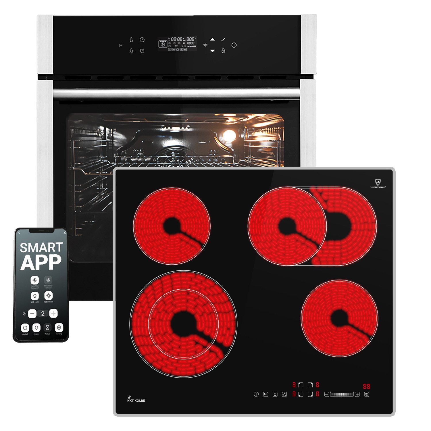 Backofen-Set Backofen und Kochfeld SET8313HCCH59AL