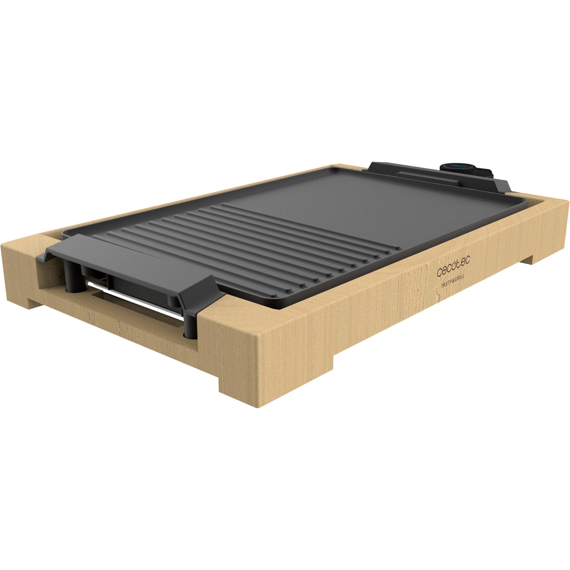 Elektrogrill Cecotec Tischgrill Tasty&Grill 2000 Bamboo Black