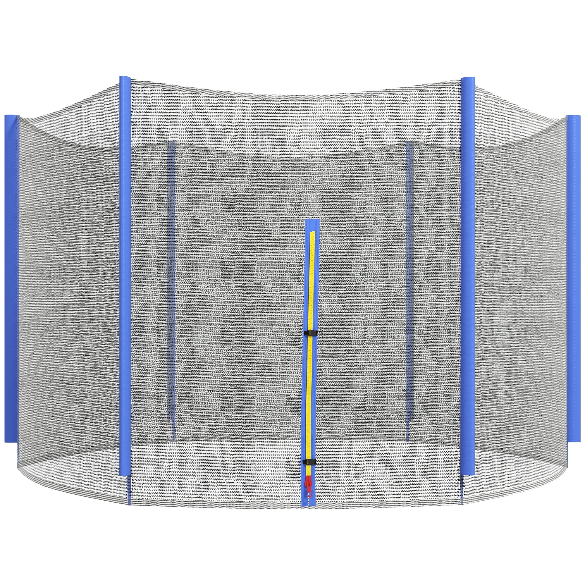 SPORTNOW Ersatznetz für Trampoline, Sicherheitsnetz mit 1 Reißverschlusstür für Trampoline Ø 244 cm und 6 Pfosten