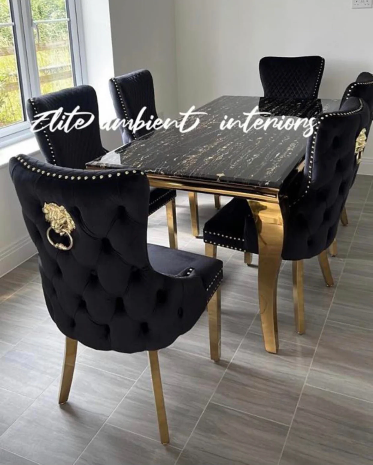 Gold Valentino Bench