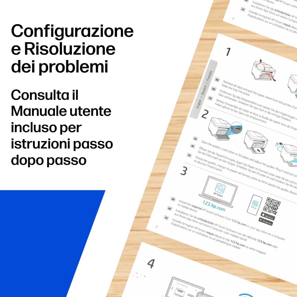 HP LaserJet M140w 7MD72F, Stampante Multifunzione Laser A4, Monocromatica, Stampa Fronte e Retro Manuale in Bianco e Nero, 20 ppm, Wi-Fi, Smart, Bianca