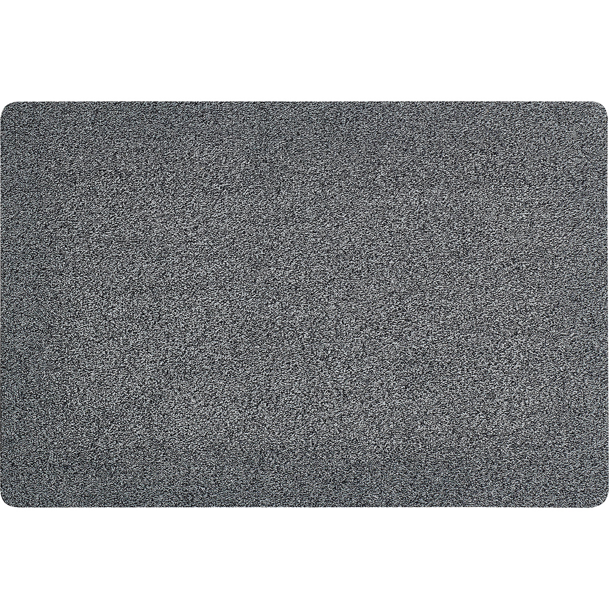 HOMCOM Fußmatte aus Baumwolle waschbar Dunkelgrau 120 x 80 x 0,45 cm
