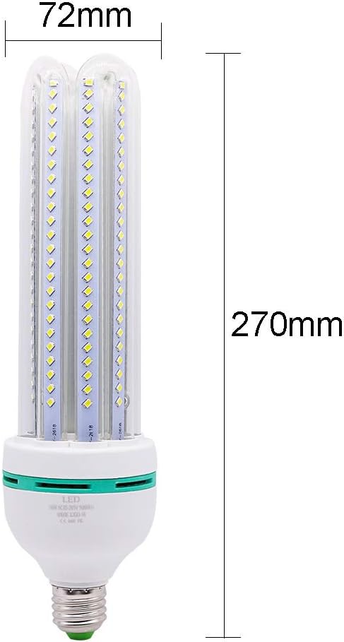 Xindaxin® E27 Mais Glühbirne Beleuchtung LED Leuchtmittel,Nicht dimmbar,36W 6000K Kaltweiß,Geringer Stromverbrauch,20er-Pack