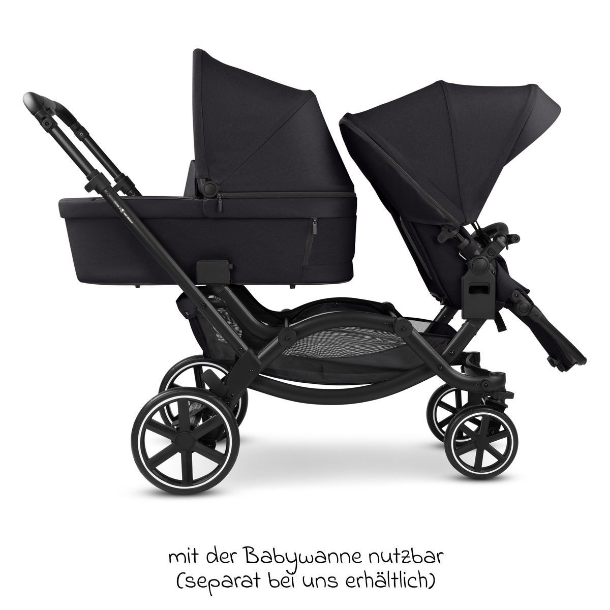 Geschwisterwagen Zoom - Pure - Coal