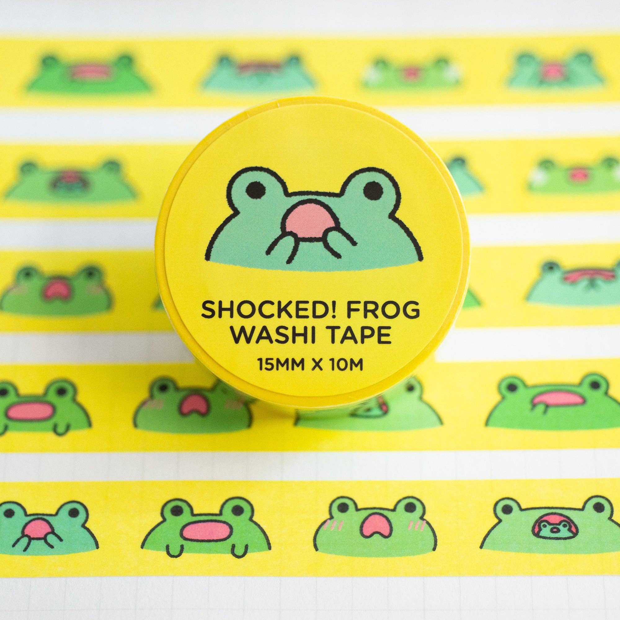 Robot Dance Battle - Shocked! Frogs Washi Tape