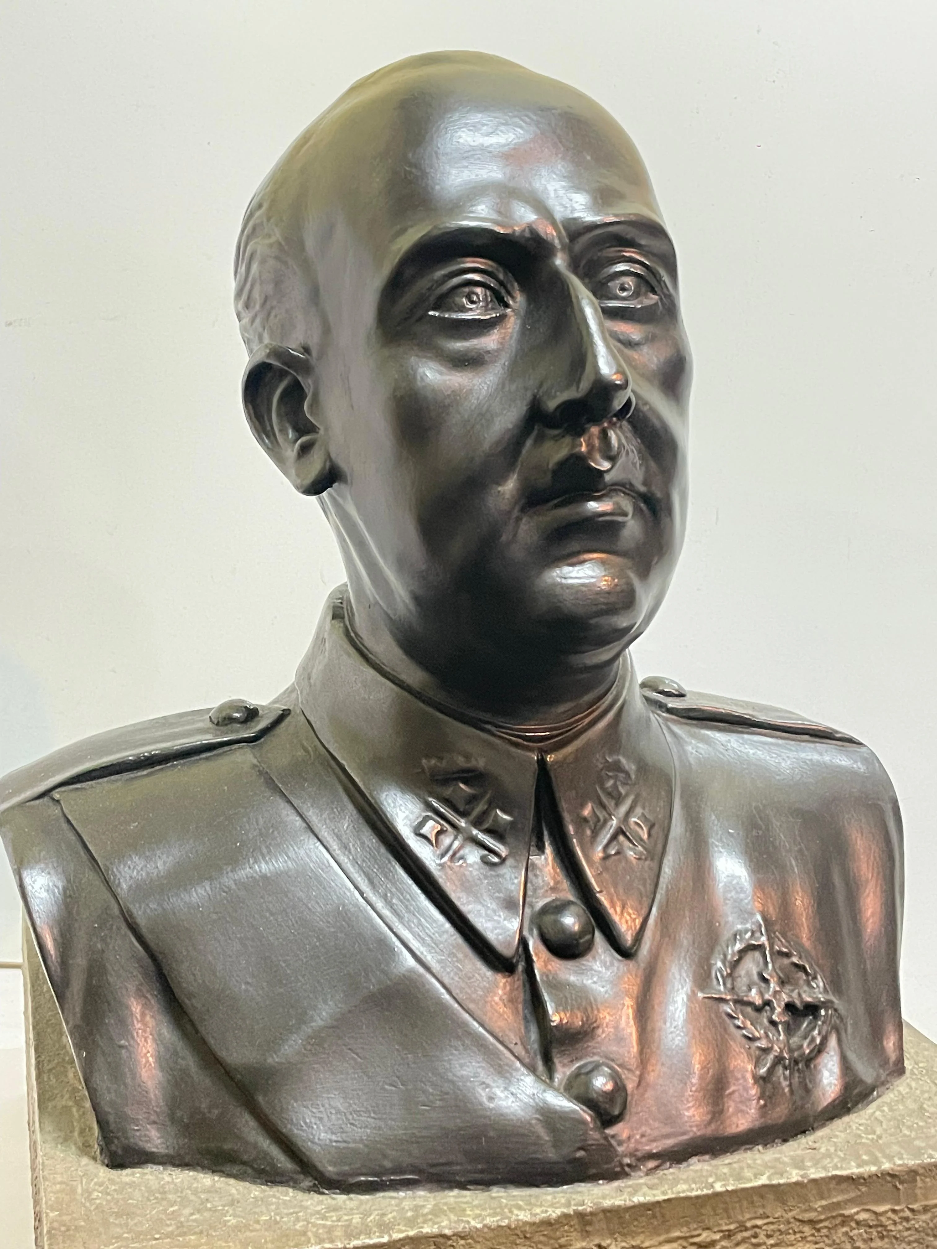 Gran busto Franco Uniforme Guerra civil espa?ola.