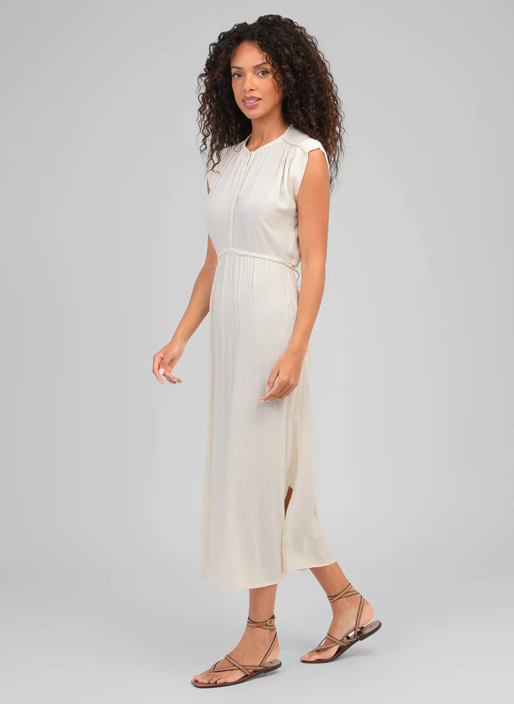 Owestina Maxi Dress �C Vanilla | Women's Luxury Viscose Dress