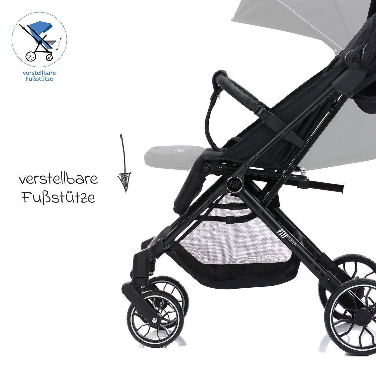 Kinder-Buggy Fill Rover - Schwarz