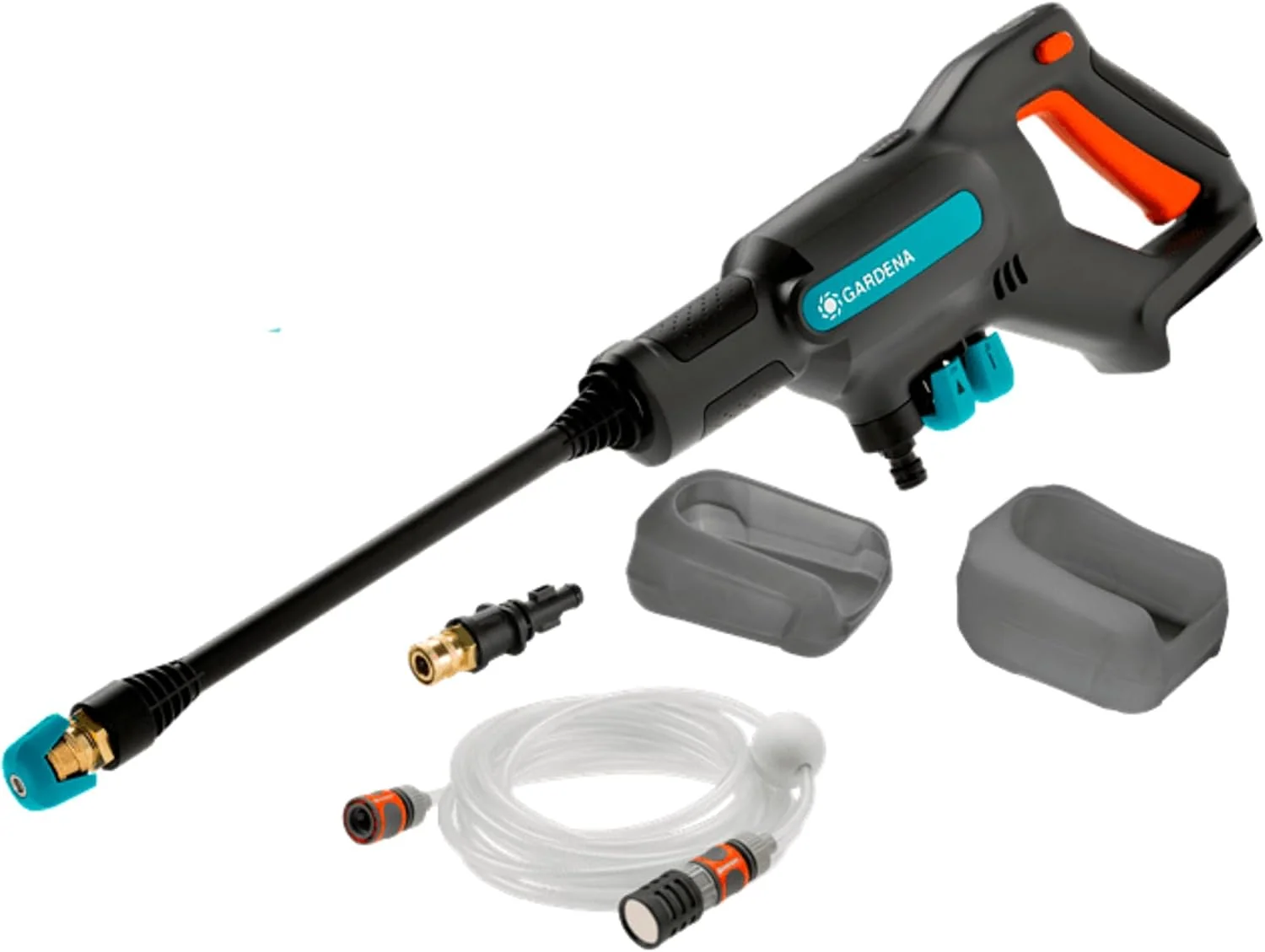 Gardena Akku Mitteldruckreiniger AquaClean 24/18V P4A ohne Akku: Reiniger für den Außenbereich, 3 Reinigungsstufen, max. Druck 24 bar