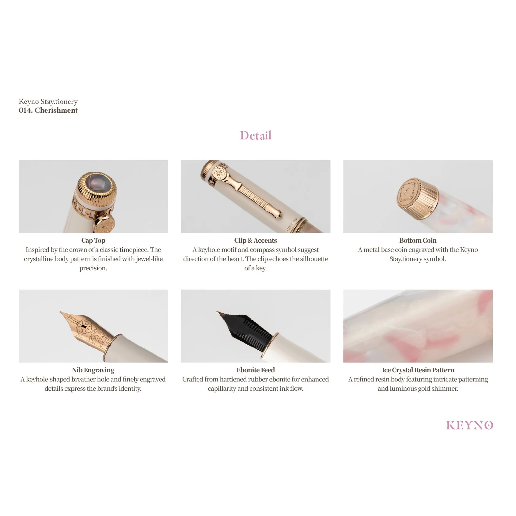 Keyno Stay.tionery Key No.014 Cherishment Fountain Pen