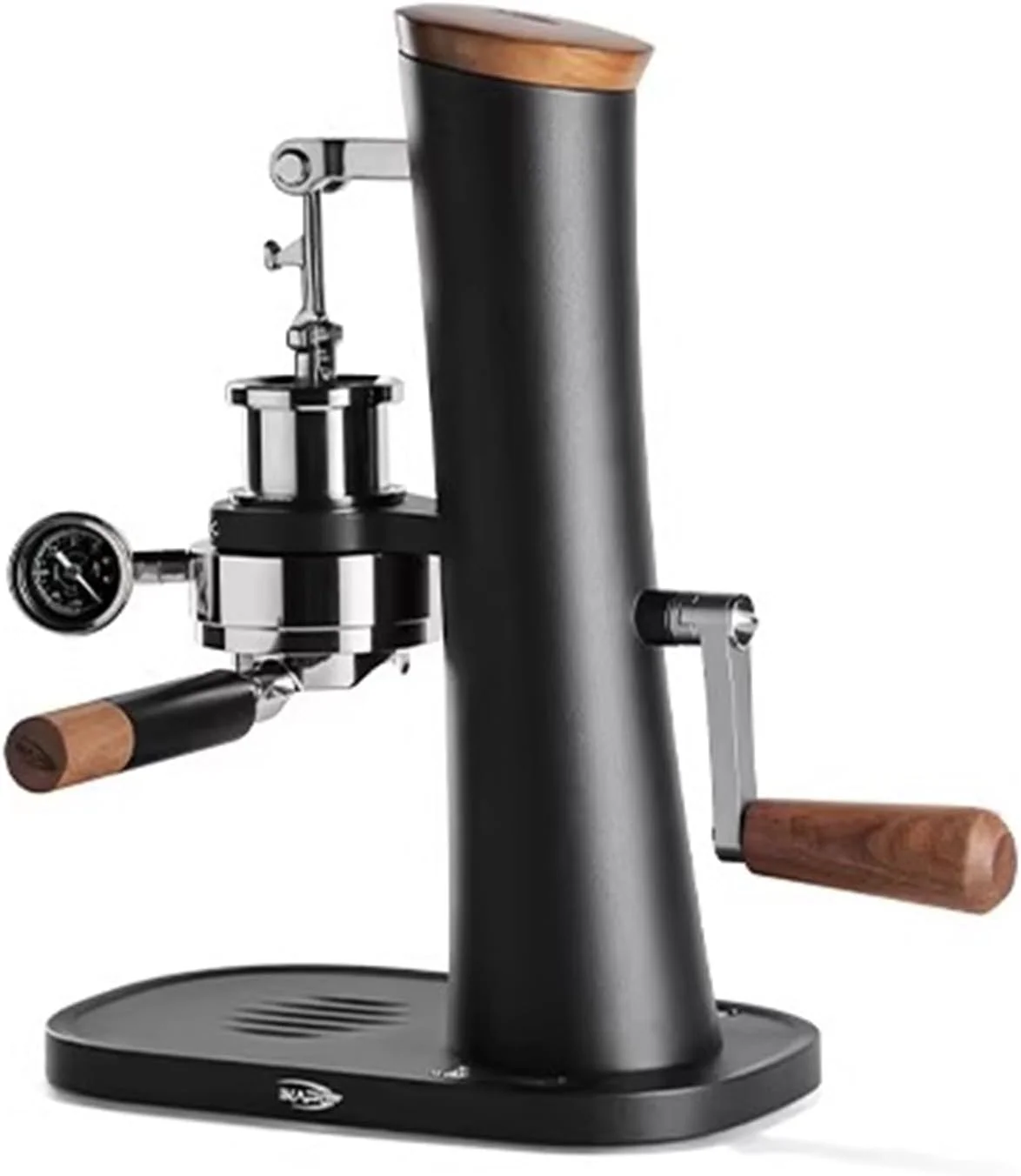 Manuelle Espressomaschine, Handbetriebene Mechanische Kaffeemaschine Mit Vorbrühfunktion, Für 58-mm-Siebträger, Manometer, Nicht Elektrisch, Schwarz