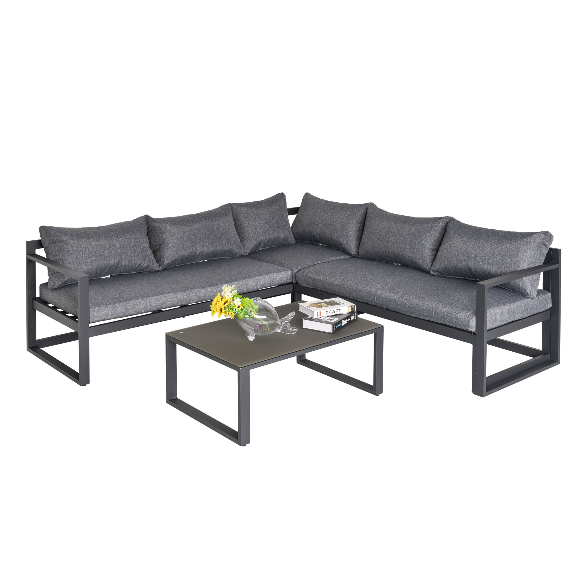 Outsunny 3-delig Tuinset