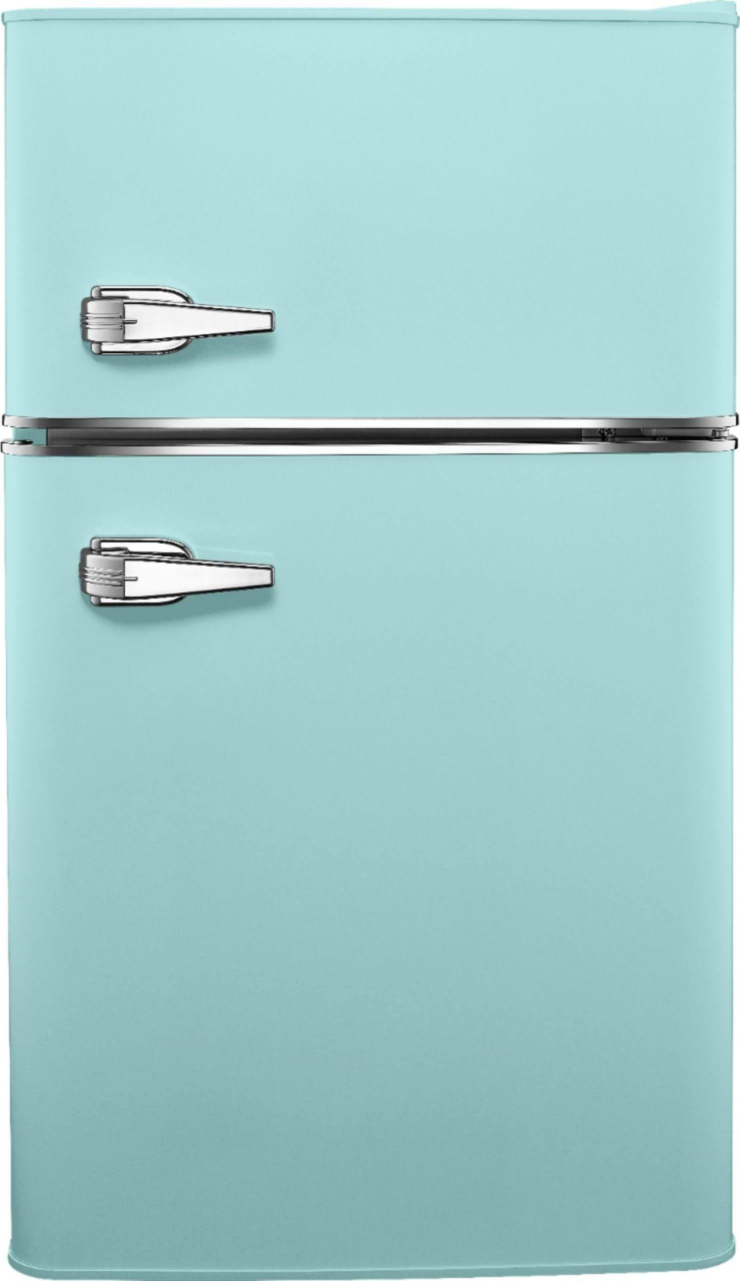3.1 Cu. ft. Retro Mini Fridge with Top Freezer &ndash; Cool Mint