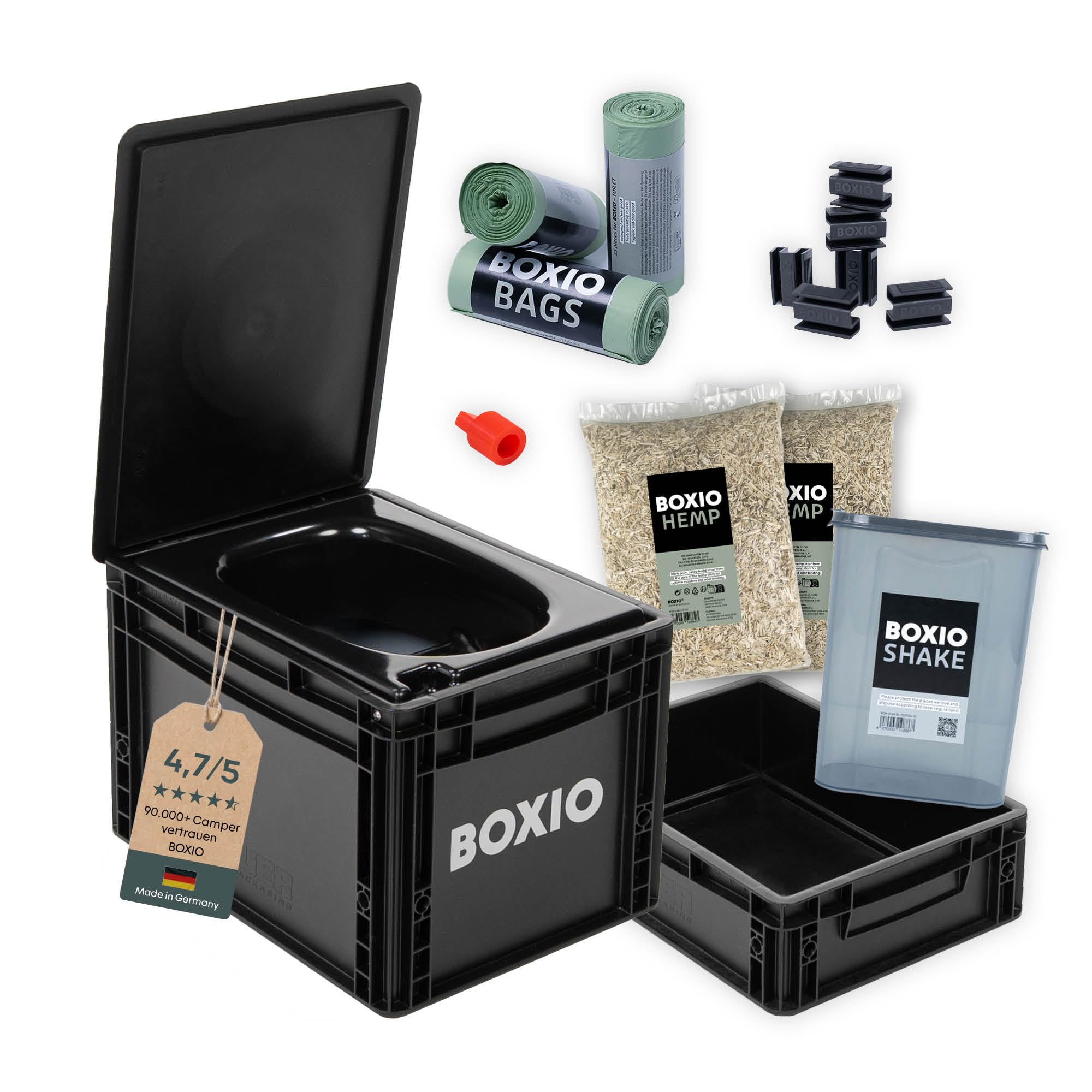 Mobile Trockentrenntoilette Komplettset Toilet Max Plus für unterwegs Camping Reisen Outdoor