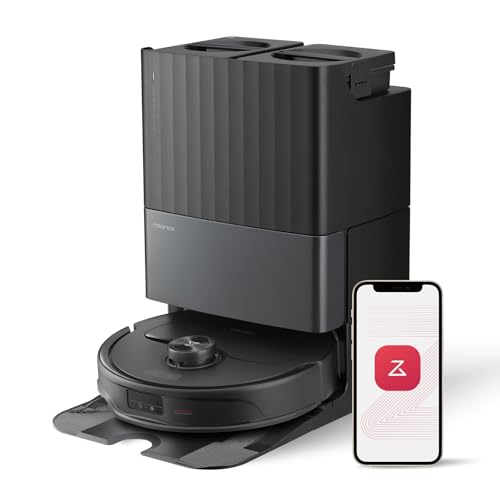 roborock Qrevo Master Robot Vacuum and Mop Combo, 10,000Pa Suction, FlexiArm Design Side Brush & Mop, Auto Mop Washing & Drying, Self Emptying&Refilling, Dock Self Cleaning, Obstacle Avoidance, Black
