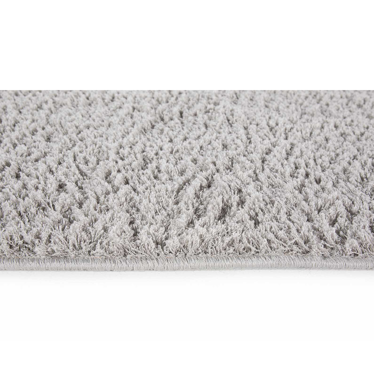 HOMCOM Hochflorteppich Silber 120 x 170 x 2,6 cm