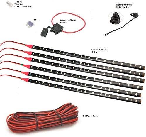 Green Blob Outdoors RED Pimp My Bass Boat LED Boat Deck Lighting Kit with Red & Green Navigation Lights DIY