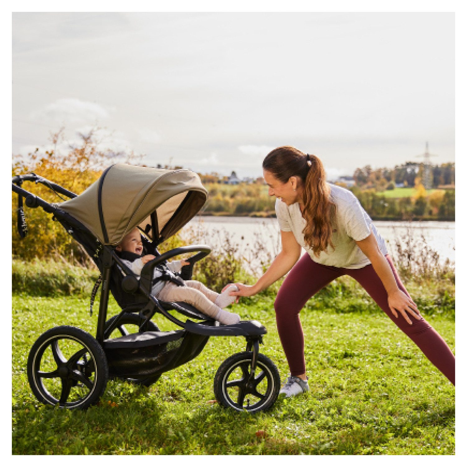 Dreirad-Kinderwagen Runner 3, Jungle Green