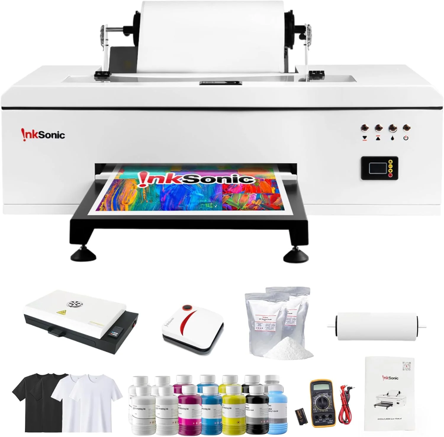 InkSonic R1390 A3 DTF Printer with Oven, T-Shirt Printing Bundle