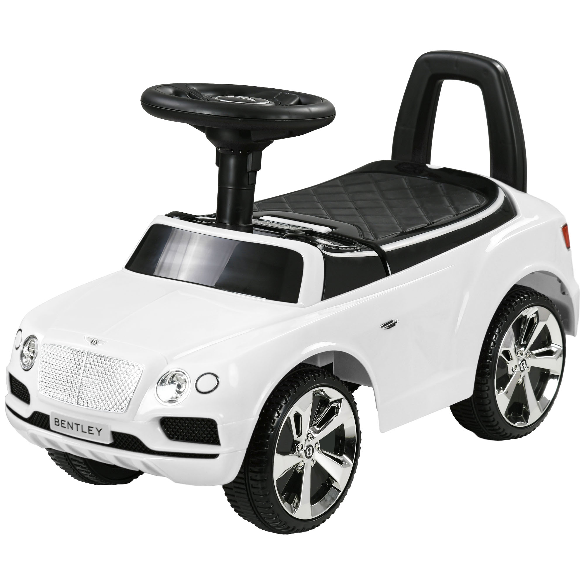 AIYAPLAY Bentley Bentayga Rutschauto, Rutscherfahrzeug mit Hupe Musik Kippschutz für Kinder ab 18 Monaten Weiß
