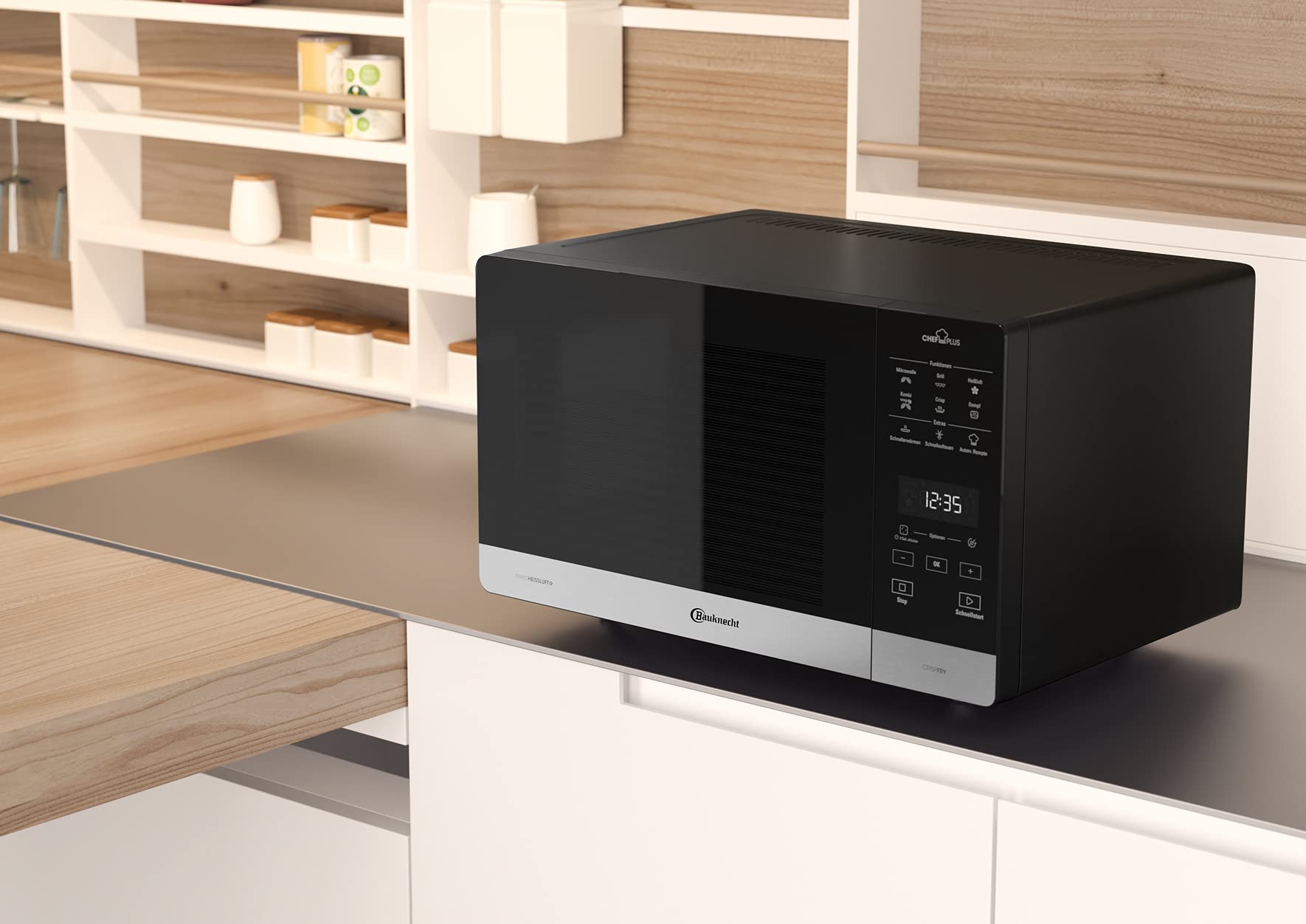 Mikrowelle MW 59 MB mit 25 l Garraum, 800 Watt und 900 Watt Quarz-Grill, freistehend in Schwarz