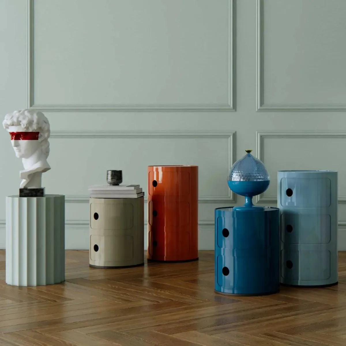 Kartell Componibili Classic Mobiletto a 3 Ripiani – Design Iconico e Funzionale