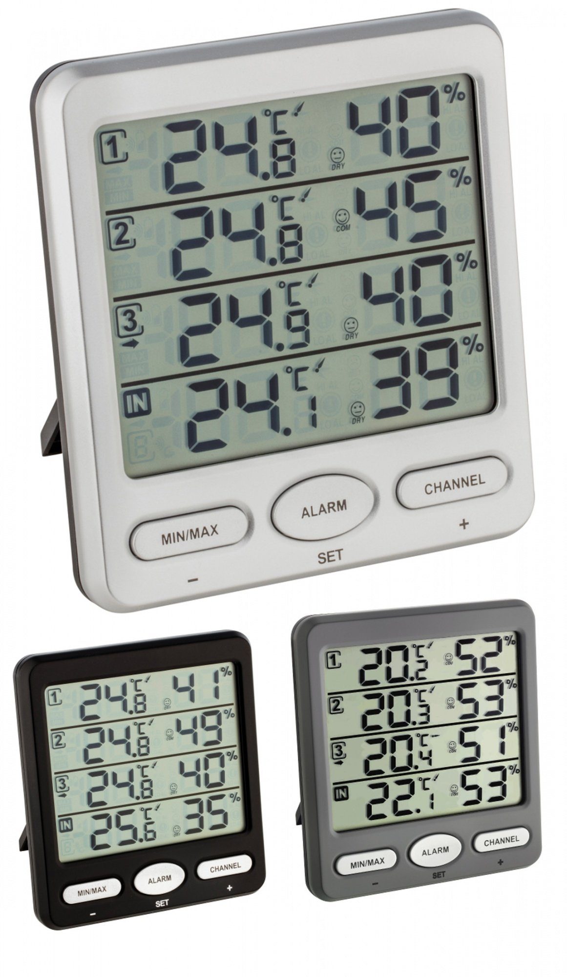 Raumthermometer digitales Thermometer-Hygrometer Klima-Monitor TFA 30.3054