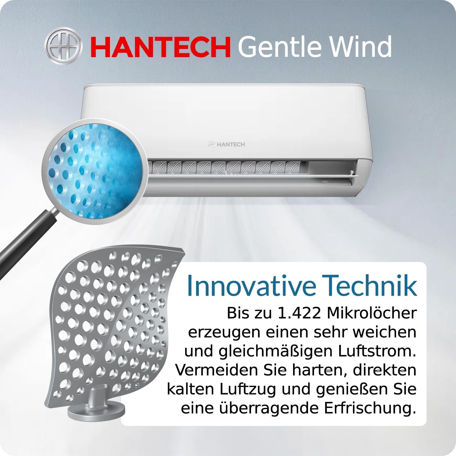 HANTECH Multi Split Klimaanlage H-PRO Inneneinheit 9000 BTU weiß