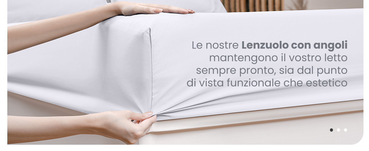 Lenzuolo con angoli