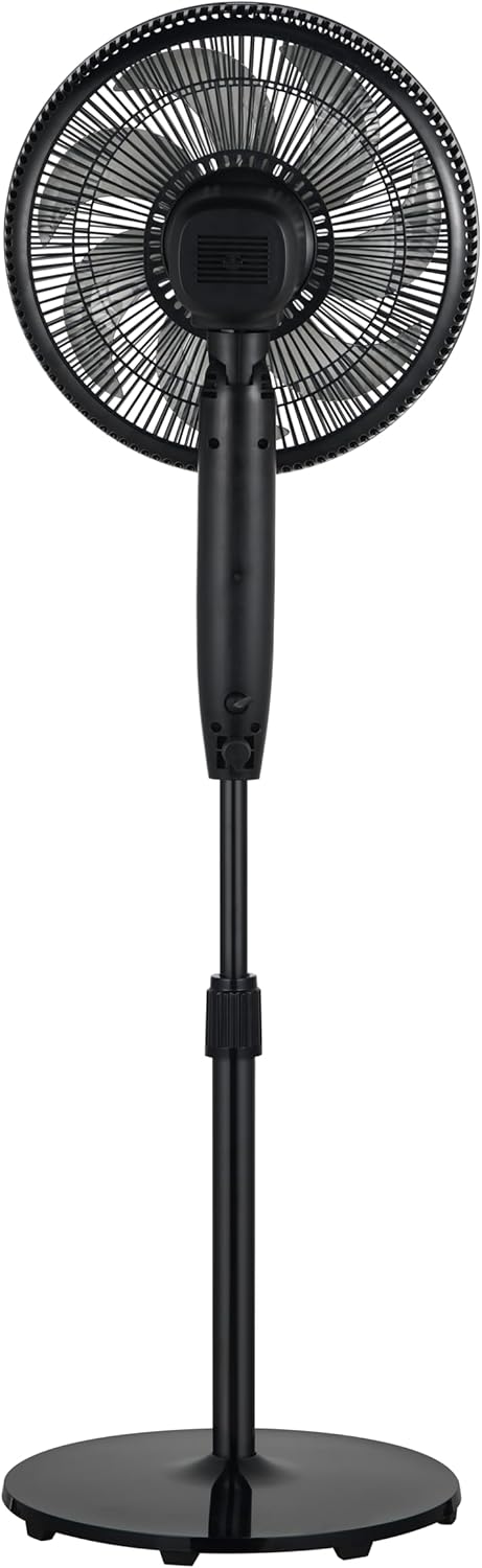 Beko - EFS5100B - Pedestal Fan, 45 W, 3 Speed, Adjustable Height and Tilt - Black, 45.2 x 40 x 135 cm