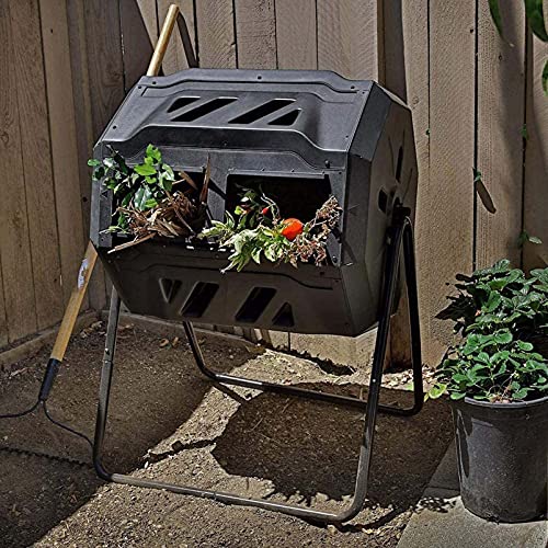 Dbtxwd Compostiera Ribaltabile O Rotante All'aperto, Grande Bidone della Spazzatura per Compost da 160 Litri, Cestino per Rifiuti Rotante da Giardino All'aperto per Tutte Le Stagioni : Amazon.it: Giardino e giardinaggio