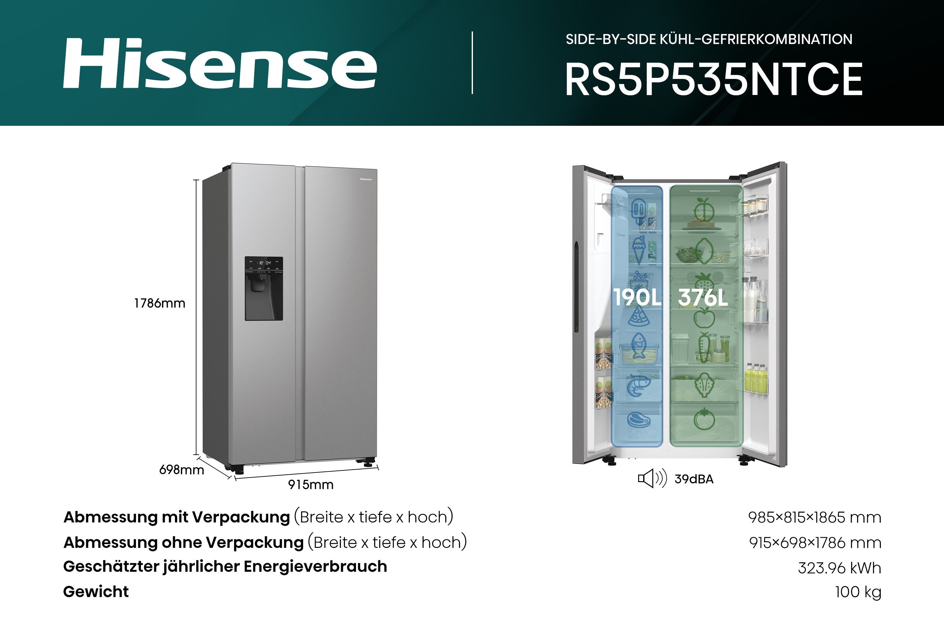 Side-by-Side RS5P535NTCE