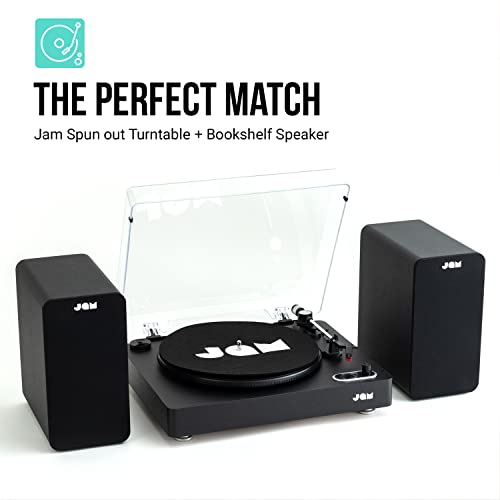 JAM Casse Altoparlanti Bluetooth   Spun Out Turntable, Giradischi Vinile Bluetooth, Impianto Stereo con Trasmissione a Cinghie : Elettronica