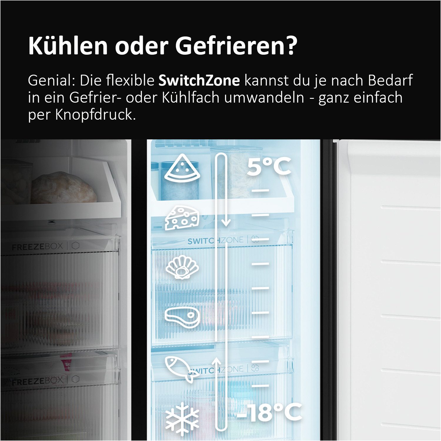 Kühl-/Gefrierkombination HSPR79F18EWMB