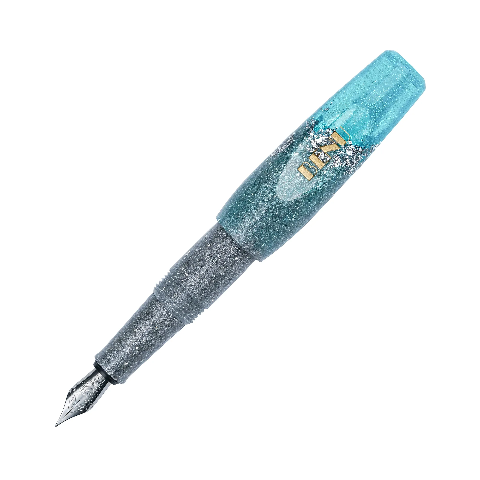 Benu Pixie Pocket Fountain Pen - Aqua Glow