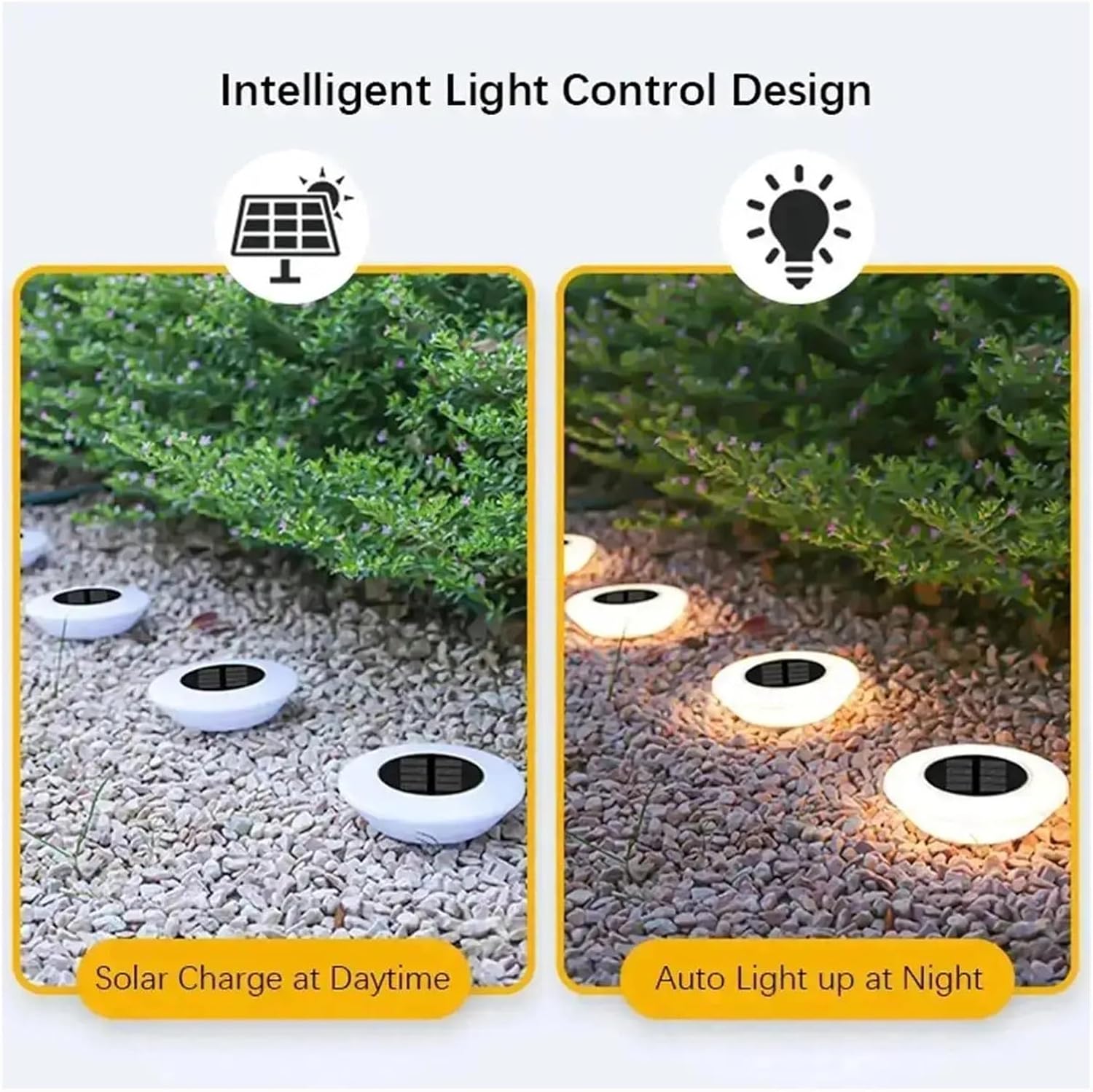 Wiederaufladbare Outdoor So Bodenleuchten Wasserdicht LED Gartenlampen Dekorative Landschaftsbeleuchtung für Rasen & Park Kaltweiß 4er Set Umweltfreundliche Beleuchtung