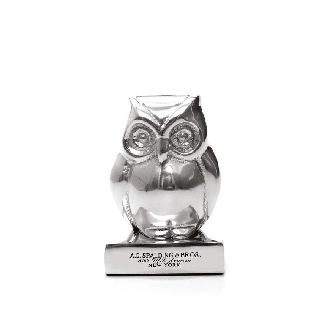 Fermacarte Spalding & Bros gufo in fusione d'alluminio 862872U828