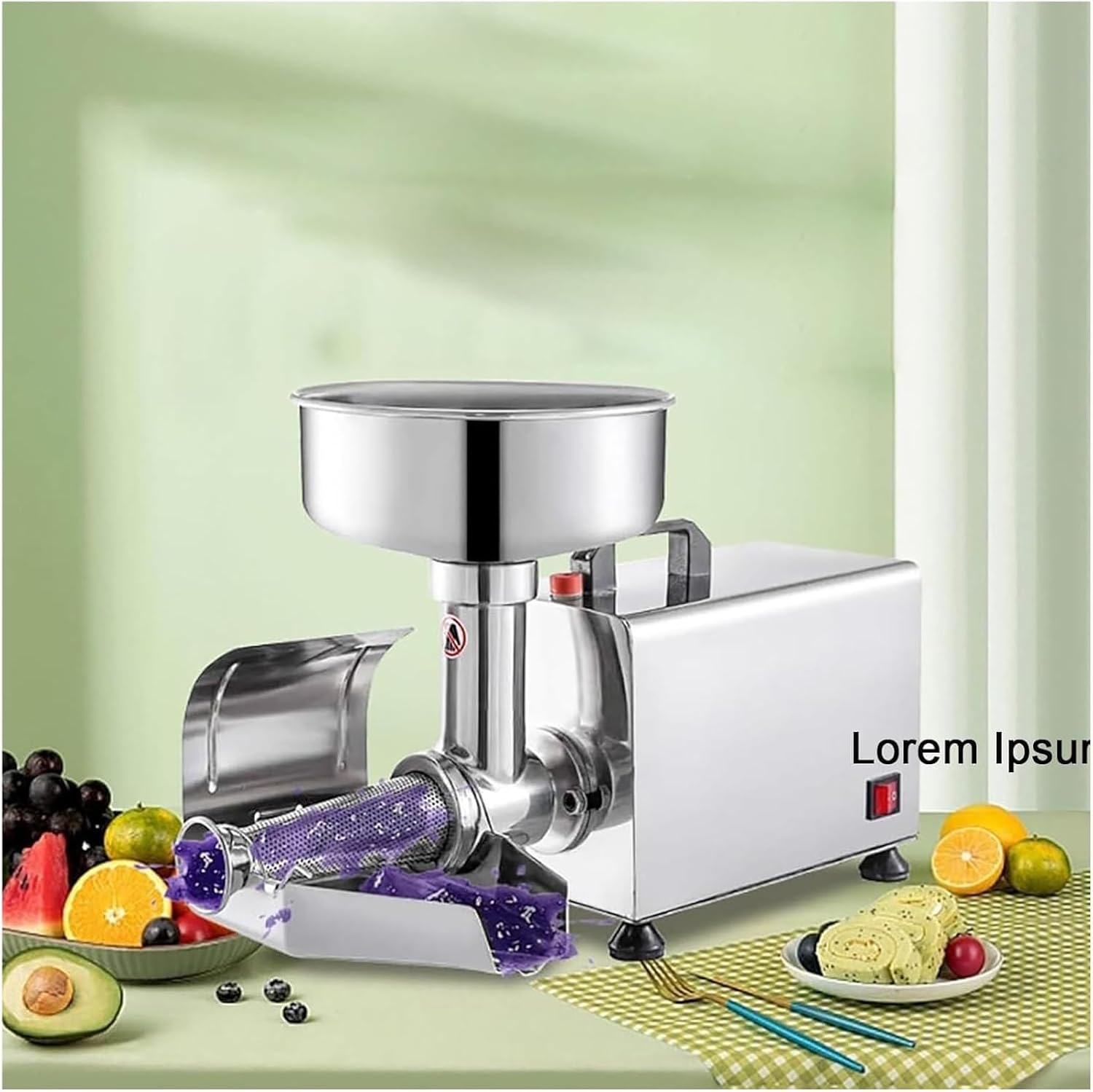 RayGenius 450w macchina per la confettura in acciaio inossidabile, setaccio per la confettura, macchina per la confettura a pressione di frutta, macchina per la pressatura a salsa.