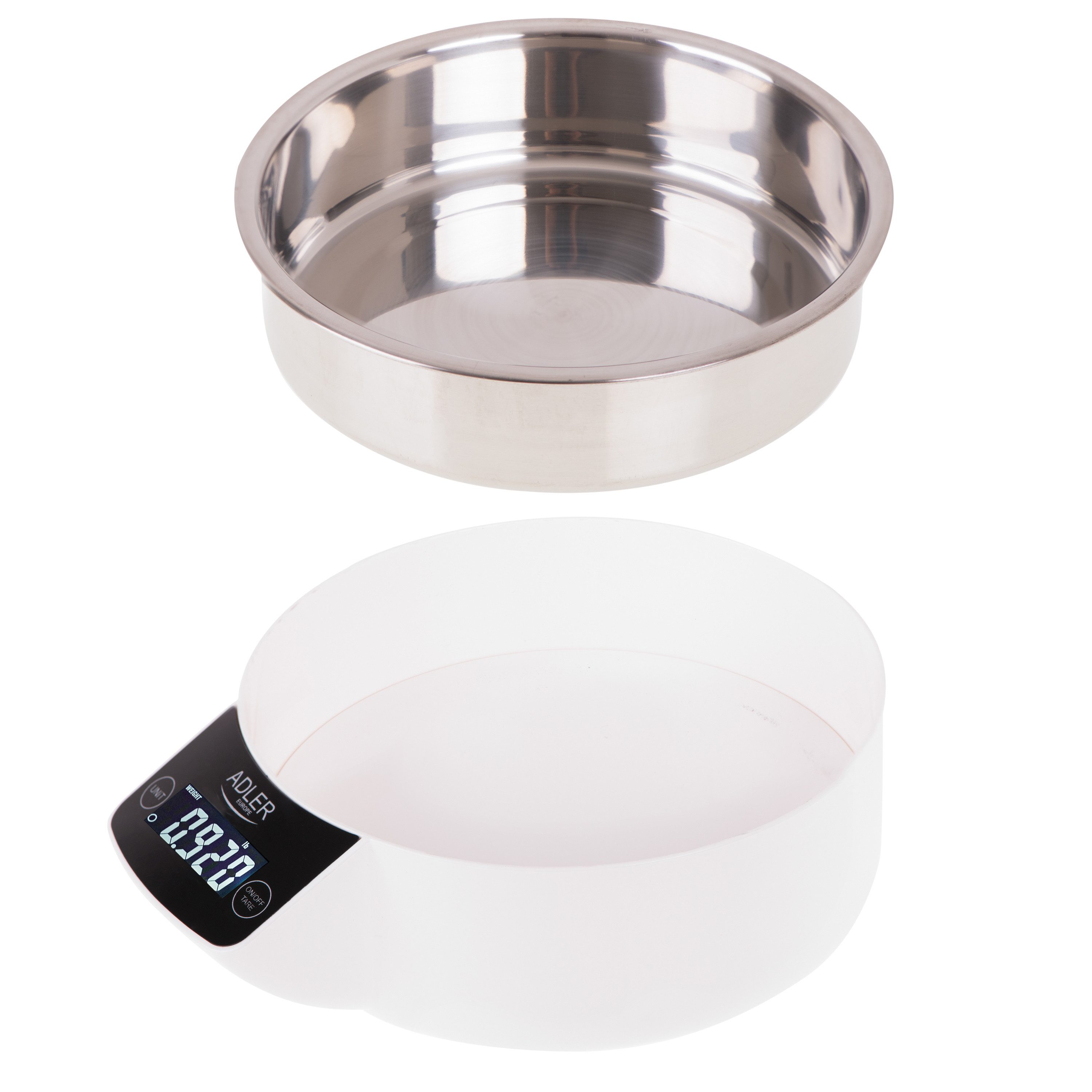 Küchenwaage Digitale Küchenwaage Haushaltswaage Waage Edelstahlschüssel 1g-5kg