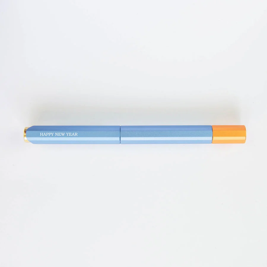 YStudio Glamour Evolve - Bihex Rollerball Pen - Blue Gin