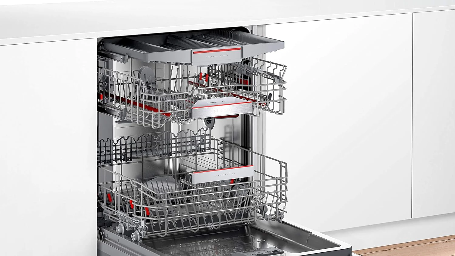 Bosch Huishoudapparatuur SMV6ZCX49E Serie 6 vaatwasser, volledig ge?ntegreerd, besteklade, bijzonder stil Silence-programma, PerfectDry met Zeolith droogt zelfs plastic