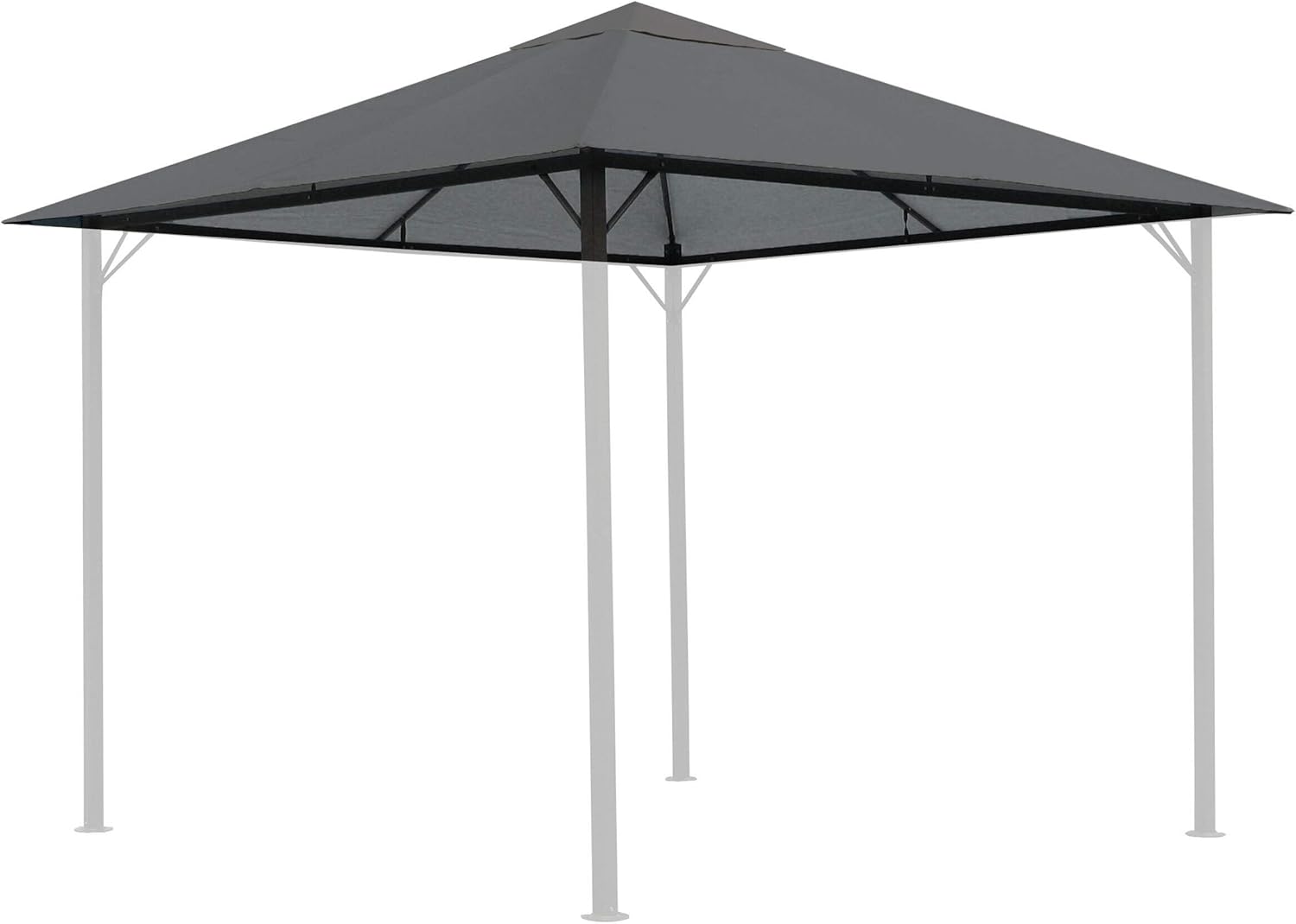 QUICK STAR 250g 3x4m Replacement Garden Gazebo Roof - Antique Sand Replacement Cover