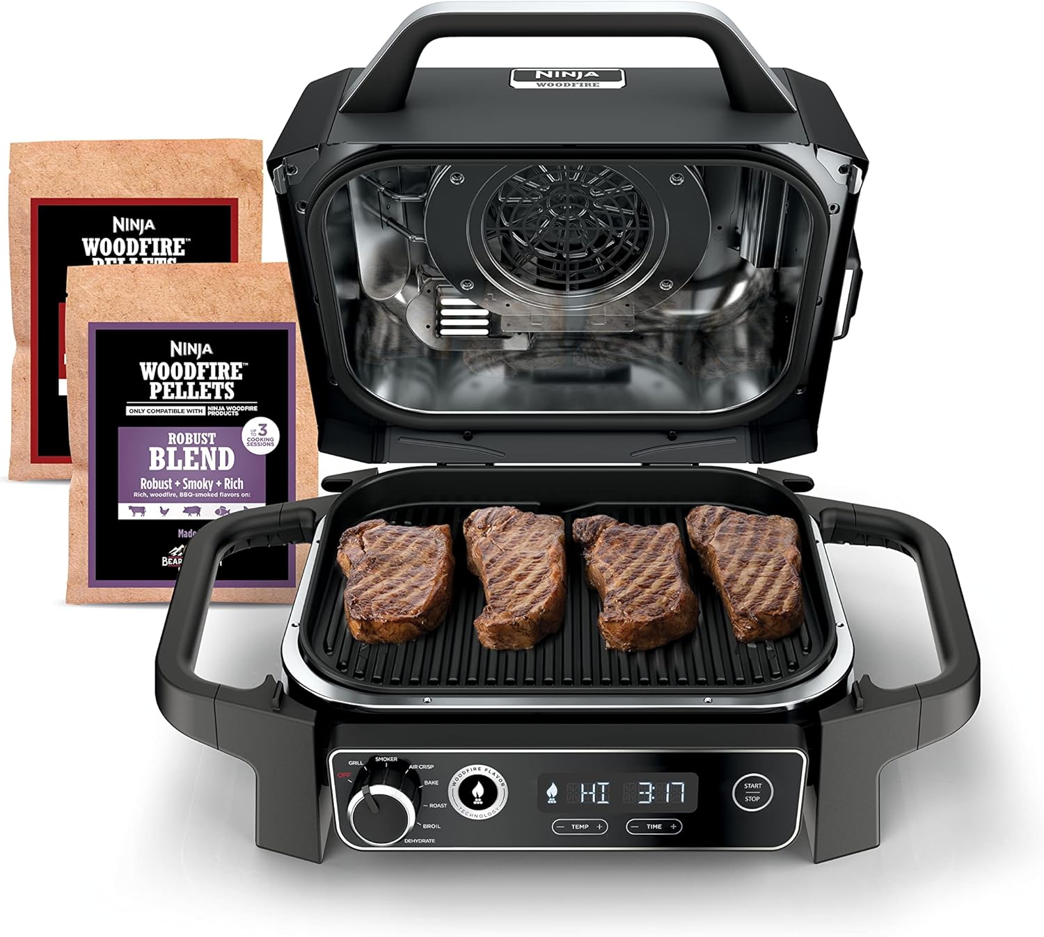 NINJA Woodfire Series 7-In-1 Portable Grill & Smoker