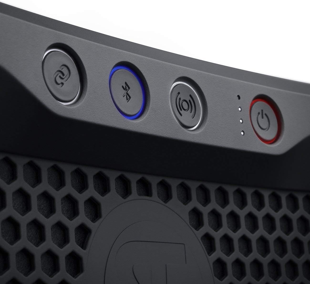 Teufel ROCKSTER Cross Draagbare Bluetooth Stereo Speaker Luidspreker Draadloze Muziek Batterij Tot 16 uur IPX5 Jet Proof Zwart