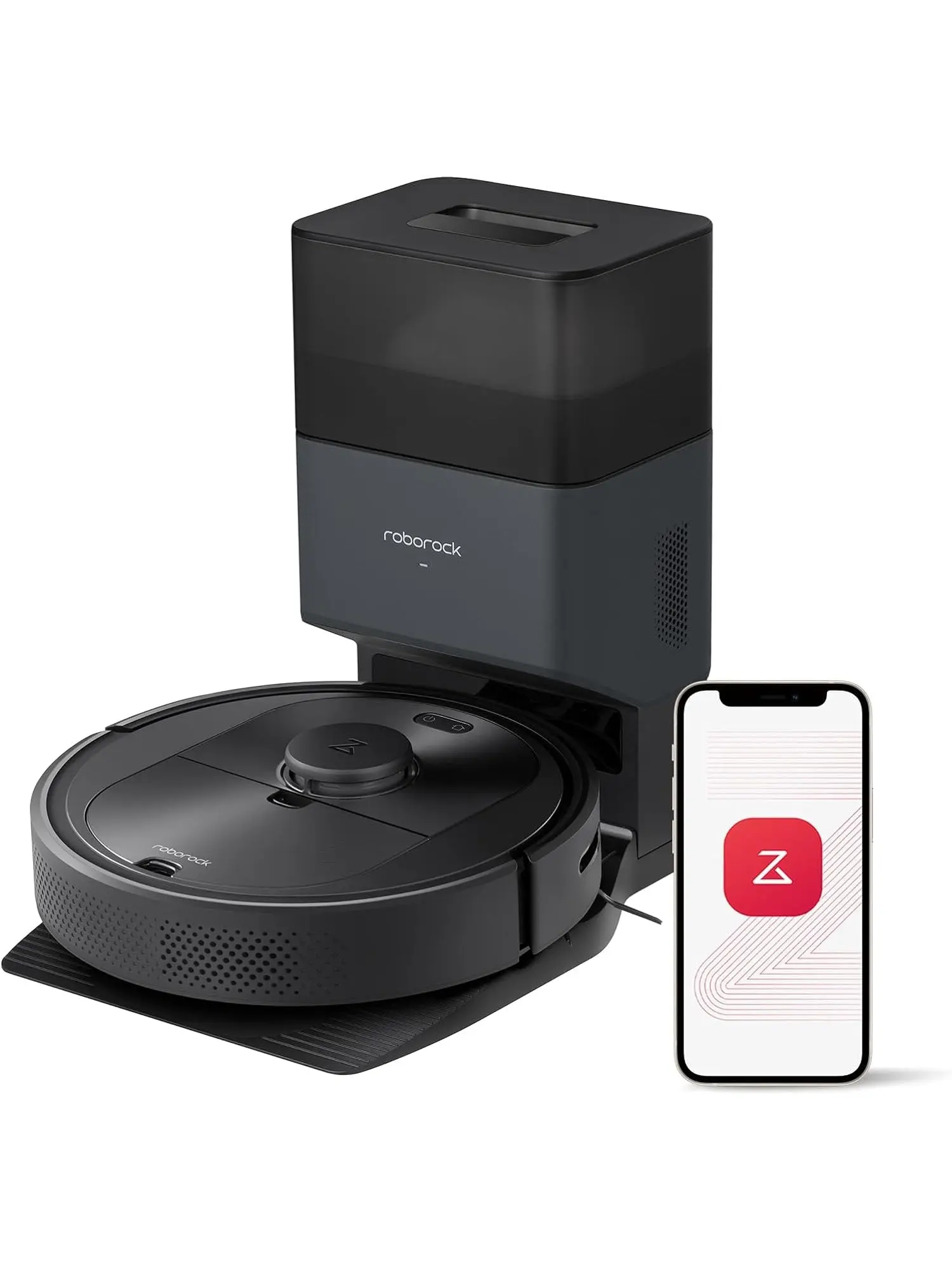 Roborock Q5  Robot Vacuum, Self Empty Dock, 2700Pa Suction, LiDAR, Alexa Compatible, Ideal for Hard Floors & Pet Hair