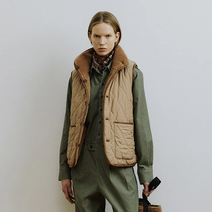 Worker Reversible Vest [Tobacco Brown] �C Reversible Utility Gilet